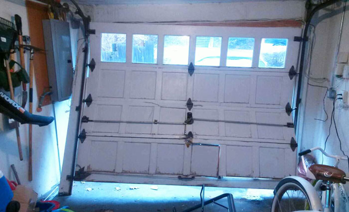 Broken garage door Bethesda